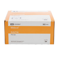 Alcohol Prep Pad Webcol Isopropyl Alcohol 70% Individual Packet Large Sterile 5110 Box/200 KENDALL HEALTHCARE PROD INC. 188596_CT