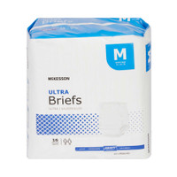 Adult Incontinent Brief McKesson Ultra Tab Closure Medium Disposable Heavy Absorbency BRULMD Case/6 BRULMD MCK BRAND 800832_CS