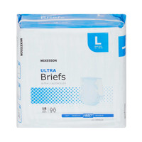 Adult Incontinent Brief McKesson Ultra Tab Closure Large Disposable Heavy Absorbency BRULLG Bag/1 BRULLG MCK BRAND 800831_BG