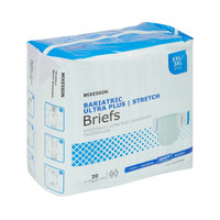 Adult Incontinent Brief McKesson Tab Closure 2X-Large / 3X-Large Disposable Heavy Absorbency BRSTRBAR BG/20 BRSTRBAR MCK BRAND 973140_BG