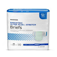 Adult Incontinent Brief McKesson Tab Closure 2X-Large / 3X-Large Disposable Heavy Absorbency BRSTRBAR BG/20 BRSTRBAR MCK BRAND 973140_BG
