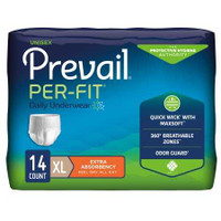 Adult Absorbent Underwear Prevail Per-Fit Pull On X-Large Disposable Heavy Absorbency PF-514 Case/56 PF-514 FIRST QUALITY PRODUCTS INC. 572722_CS