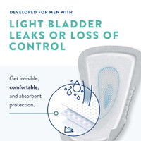 Bladder Control Pad Prevail Male Guard 13 Inch Length Moderate Absorbency Polymer Male Disposable PV-811 Case/126 PV-811 FIRST QUALITY PRODUCTS INC. 537655_CS