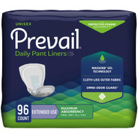 Incontinence Liner Prevail 28 Inch Length Heavy Absorbency Polymer Unisex Disposable PL-115 Case/96 PL-115 FIRST QUALITY PRODUCTS INC. 747199_CS