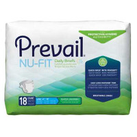 Adult Incontinent Brief Prevail Nu-Fit Tab Closure Large Disposable Heavy Absorbency NU-013/1 Pack/1 NU-013/1 FIRST QUALITY PRODUCTS INC. 554695_PK