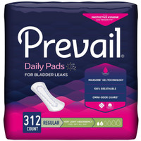 Incontinence Liner Prevail 7-1/2 Inch Length Light Absorbency Quick Wick Unisex Disposable PV-926 Pack/26 PV-926 FIRST QUALITY PRODUCTS INC. 572727_BG