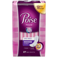 Bladder Control Pad Poise 15.9 Inch Length Heavy Absorbency Absorb-Loc Female Disposable 33593 Case/108 33593 KIMBERLY CLARK PROFESSIONAL & 802345_CS