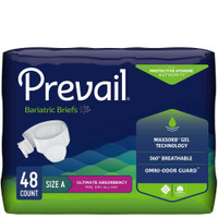 Adult Incontinent Brief Prevail Tab Closure 2X-Large Disposable Heavy Absorbency PV-017 Pack/12 PV-017 FIRST QUALITY PRODUCTS INC. 653235_BG