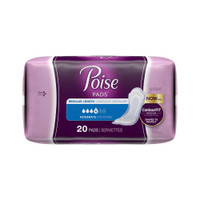 Bladder Control Pad Poise 10.9 Inch Length Moderate Absorbency Polyacrylate Female Disposable 19564 Pack/20 19564 KIMBERLY CLARK PROFESSIONAL & 481042_PK