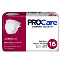 Adult Incontinent Brief ProCare Tab Closure Medium Disposable Heavy Absorbency CRB-012/1 Case/96 CRB-012/1 FIRST QUALITY PRODUCTS INC. 862809_CS