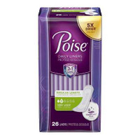Bladder Control Pad Poise® 7-1/2 Inch Length Light Absorbency Polymer Core One Size 19305 Case of 208 19305 Poise® 665932_CS