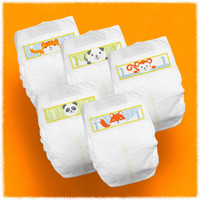 Unisex Baby Diaper Cuties® Size 1 Disposable Heavy Absorbency CR1001 Case of 4 CR1001 Cuties® 699151_CS