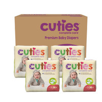 Baby Diaper Cuties Tab Closure Size 3 Disposable Heavy Absorbency CR3001 Pack/1 CR3001 FIRST QUALITY PRODUCTS INC. 874709_PK