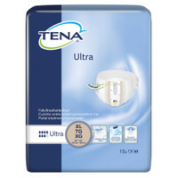 Adult Incontinent Brief TENA Ultra Tab Closure X-Large Disposable Heavy Absorbency 68010 Case/60 68010 SCA PERSONAL CARE 628610_CS