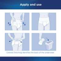Adult Absorbent Underwear Attends Pull On 2X-Large Disposable Heavy Absorbency AU50 Case/48 AU50 ATTENDS HEALTHCARE PRODUCTS 950228_CS