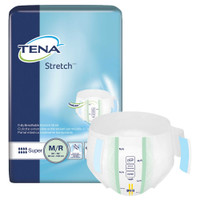 Adult Incontinent Brief TENA Stretch Super Tab Closure Medium Disposable Heavy Absorbency 67902 Case/2 67902 SCA PERSONAL CARE 670604_CS