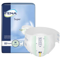 Unisex Adult Incontinence Brief TENA ProSkin™ Super Medium Disposable Heavy Absorbency 67401 Case of 56 67401 TENA ProSkin™ Super 362657_CS