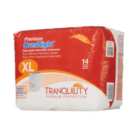 Unisex Adult Absorbent Underwear Tranquility® Premium OverNight™ Pull On with Tear Away Seams X-Large Disposable Heavy Absorbency 2117 Case of 56 2117 Tranquility® Premium OverNight™ 665231_CS