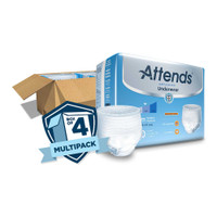 Unisex Adult Absorbent Underwear Attends® Advanced Pull On with Tear Away Seams Medium Disposable Heavy Absorbency APP0720 Case of 4 APP0720 Attends® Advanced 848957_CS