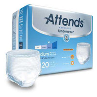 Unisex Adult Absorbent Underwear Attends® Advanced Pull On with Tear Away Seams Medium Disposable Heavy Absorbency APP0720 Case of 4 APP0720 Attends® Advanced 848957_CS