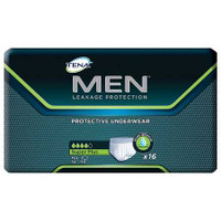Male Adult Absorbent Underwear TENA® MEN™ Super Plus Pull On with Tear Away Seams Small / Medium Disposable Heavy Absorbency 81780 Case of 64 81780 TENA® MEN™ Super Plus 738749_CS
