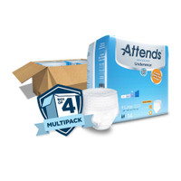 Unisex Adult Absorbent Underwear Attends® Advanced Pull On with Tear Away Seams X-Large Disposable Heavy Absorbency APP0740 Case of 56 APP0740 Attends® Advanced 461061_CS
