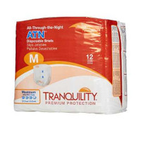 Adult Incontinent Brief Tranquility Atn Tab Closure Medium Disposable Heavy Absorbency 2185 Case/96 2185 PRINCIPAL BUSINESS ENT., INC. 451111_CS