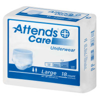 Adult Absorbent Underwear Attends Pull On Regular Disposable Moderate Absorbency APV30 Case/72 APV30 ATTENDS HEALTHCARE PRODUCTS 771657_CS