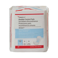 Bladder Control Pad Surecare 9-3/4 Inch Length Moderate Absorbency Polymer Unisex Disposable 1100B Case/132 1100B KENDALL HEALTHCARE PROD INC. 731677_CS