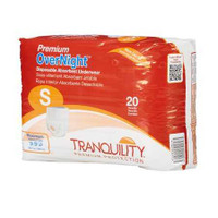 Adult Absorbent Underwear Tranquility Premium OverNight Pull On Small Disposable Heavy Absorbency 2114 Case/80 2114 PRINCIPAL BUSINESS ENT., INC. 665228_CS