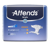 Adult Incontinent Brief Attends DermaDry Tab Closure X-Large Disposable Moderate Absorbency DDA40 Case/60 DDA40 ATTENDS HEALTHCARE PRODUCTS 959160_CS