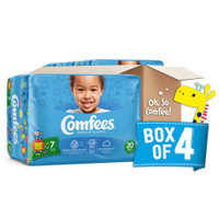 Baby Diaper Comfees Tab Closure Size 7 Disposable Moderate Absorbency CMF-7 BG/20 CMF-7 ATTENDS HEALTHCARE PRODUCTS 907036_BG
