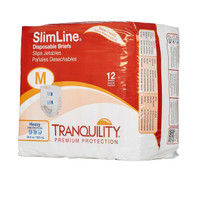 Adult Incontinent Brief Tranquility Slimline Tab Closure Medium Disposable Heavy Absorbency 2122 Case/8 2122 PRINCIPAL BUSINESS ENT., INC. 238454_CS