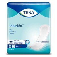 Bladder Control Pad TENA Day Light 13 Inch Length Light Absorbency Female Disposable 62326 BG/14 62326 SCA PERSONAL CARE 1043727_BG