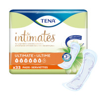 Bladder Control Pad TENA® Sensitive Care Ultimate 16 Inch Length Heavy Absorbency Dry-Fast Core™ One Size 54305 Bag of 33 54305 TENA® Sensitive Care Ultimate 1009256_BG