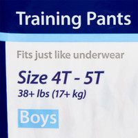 Male Youth Training Pants Curity™ Pull On with Tear Away Seams X-Large Disposable Heavy Absorbency 70065BA Case/4
