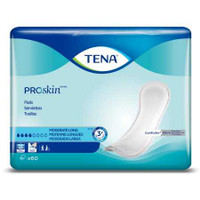 Bladder Control Pad TENA ProSkin™ Moderate Long 12 Inch Length Moderate Absorbency Dry-Fast Core™ One Size 41409 Bag of 60 41409 TENA ProSkin™ Moderate Long 766686_BG