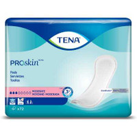 Bladder Control Pad TENA 11 Inch Length Light Absorbency Polymer Female Disposable 41309 Pack/72 41309 SCA PERSONAL CARE 843792_PK