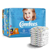 Baby Diaper Comfees Tab Closure Size 6 Disposable Moderate Absorbency CMF-6 Case/92 CMF-6 ATTENDS HEALTHCARE PRODUCTS 907035_CS