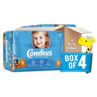 Baby Diaper Comfees Tab Closure Size 6 Disposable Moderate Absorbency CMF-6 BG/23 CMF-6 ATTENDS HEALTHCARE PRODUCTS 907035_BG