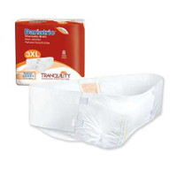 Adult Incontinent Brief Tranquility HI-Rise Tab Closure 3X-Large Disposable Heavy Absorbency 2190 Pack/8 2190 PRINCIPAL BUSINESS ENT., INC. 461046_BG