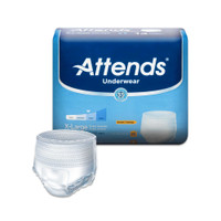 Adult Absorbent Underwear Attends Pull On X-Large Disposable Moderate Absorbency AP0740100 Case/100 AP0740100 ATTENDS HEALTHCARE PRODUCTS 761661_CS