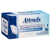 Bladder Control Pad Attends Guards For Men Light Absorbency Polymer Male Disposable MG0400 Case/64 MG0400 ATTENDS HEALTHCARE PRODUCTS 580667_CS