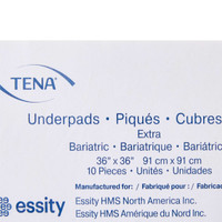 Underpad TENA 36 X 36 Inch Disposable Fluff Heavy Absorbency 361 BG/10 361 SCA PERSONAL CARE 765337_BG