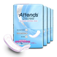 Bladder Control Pad Attends® Discreet Maximum 13 Inch Length Heavy Absorbency Polymer Core One Size ADPMAX Bag of 20 ADPMAX Attends® Discreet Maximum 1039117_BG