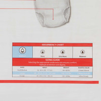 Unisex Adult Absorbent Underwear Simplicity™ Extra Pull On with Tear Away Seams Large Disposable Moderate Absorbency 1845R Bag of 25 1845R Simplicity™ Extra 814881_BG