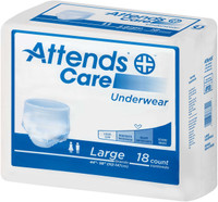 Adult Absorbent Underwear Attends Pull On Large Disposable Moderate Absorbency APV30100 Case/100 APV30100 ATTENDS HEALTHCARE PRODUCTS 1028711_CS