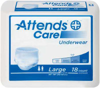 Adult Absorbent Underwear Attends Pull On Large Disposable Moderate Absorbency APV30100 Case/100 APV30100 ATTENDS HEALTHCARE PRODUCTS 1028711_CS