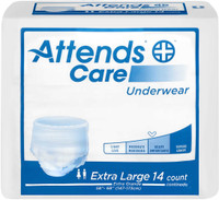 Adult Absorbent Underwear Attends Pull On X-Large Disposable Moderate Absorbency APV40100 Case/100 APV40100 ATTENDS HEALTHCARE PRODUCTS 1028713_CS