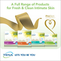 Bladder Control Pad TENA Intimates 12 Inch Length Moderate Absorbency Polymer Female Disposable 54375 Case/180 54375 SCA PERSONAL CARE 1059416_CS